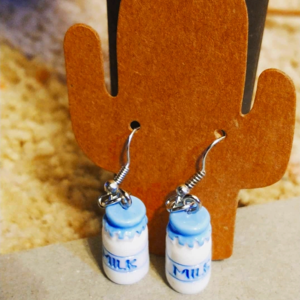Milk Bottle Earrings